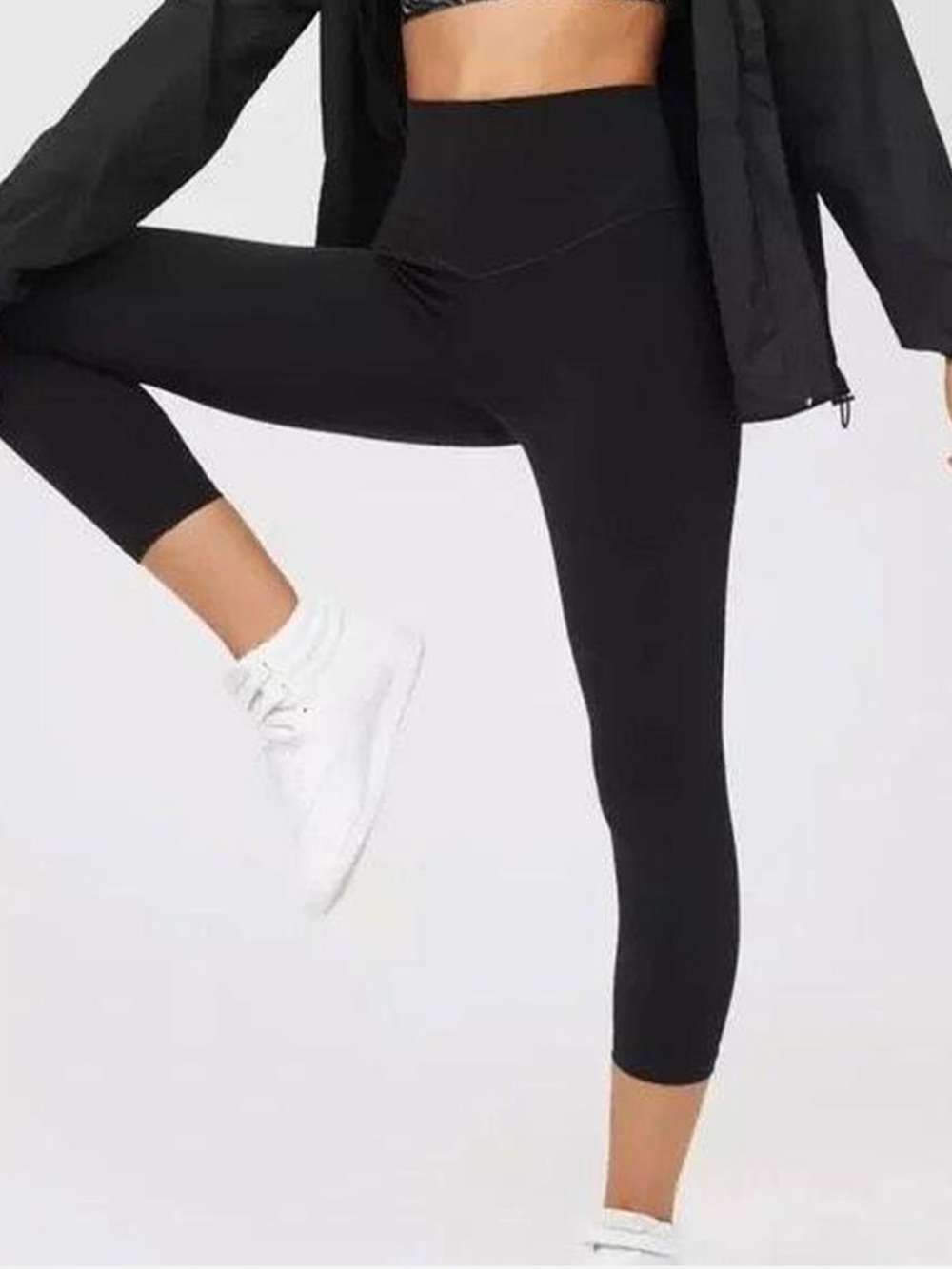 Aerie real me 7/8 black legging short inseam size medium